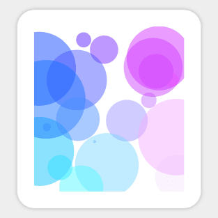 Colorful Circle Abstract Background Design Sticker